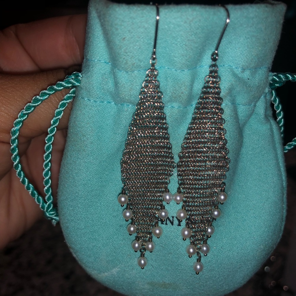 Tiffany & Co. Elsa Peretti Mesh Fringe Earrings